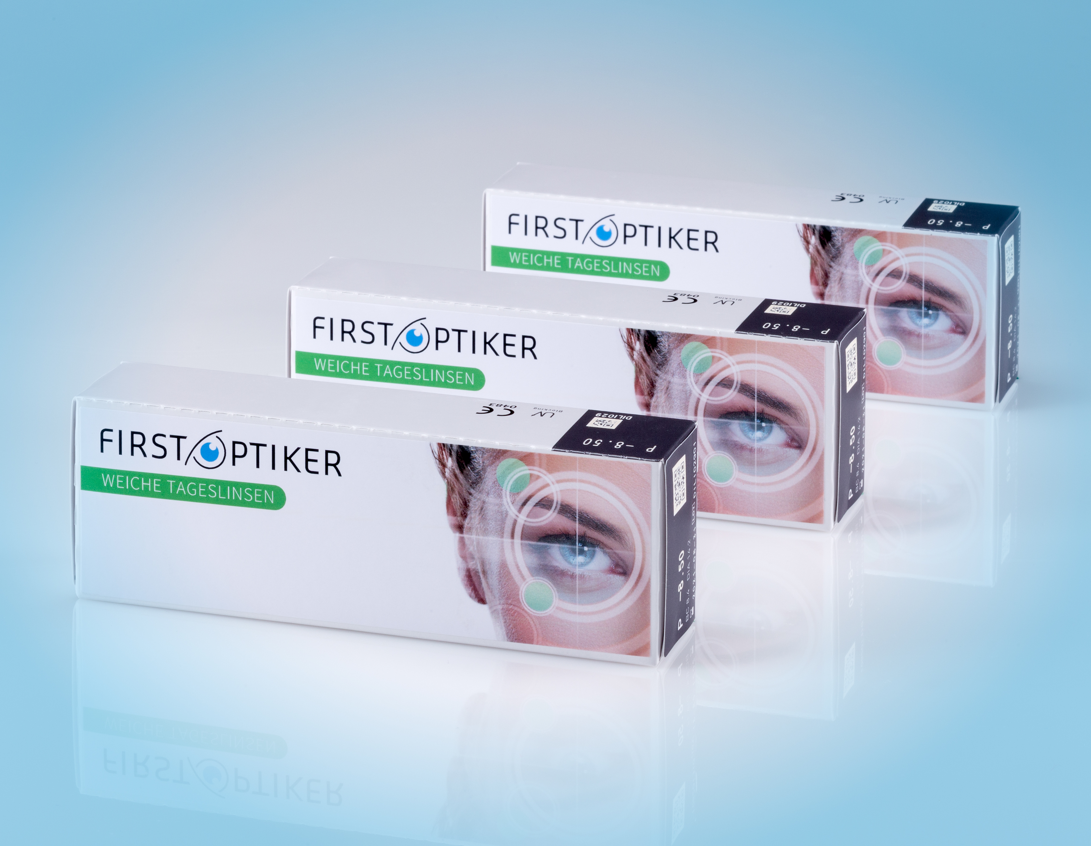 Qualitats Kontaktlinsen eslinsen Silikon Hydrogel Mit Uv Schutz 30er Box 3er Set